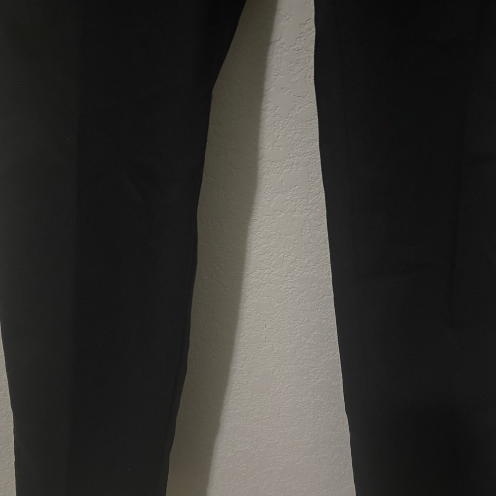 H&M Classic Black Tailored Women’s Regular Waist Flat Front Work Office Pants 10 - Picture 9 of 13